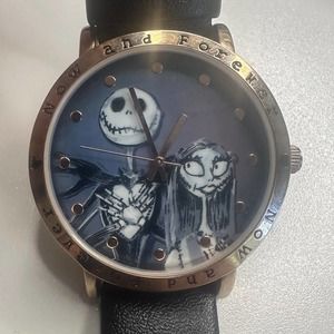 Disney nightmare before Christmas wrist watch Jack Skellenton & Sally